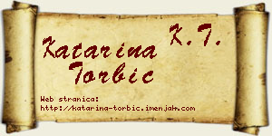 Katarina Torbić vizit kartica